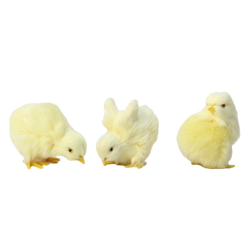 Animal Doll Children Teaching Static Model Chick Decoration