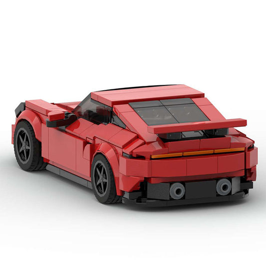 Small Particles Suit Turbo Speed 8 Grid Building Blocks Racing Car