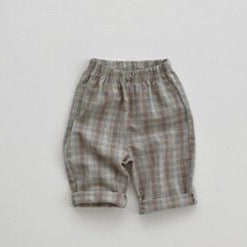 Men's Treasure Babies' Trousers Plaid Pants Leisure