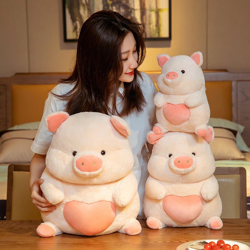Cute Love Piggy Doll Plush Toy Room Decoration