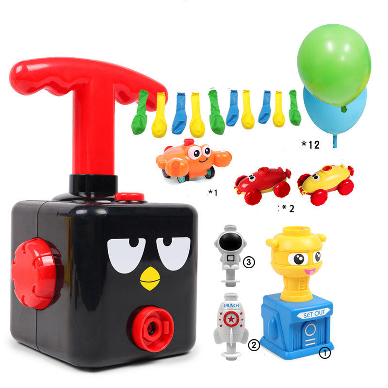 Power Balloon Launch Tower Toy Puzzle Education Inertia Air Power Balloon Car Science Experimen Toy For Children Gift