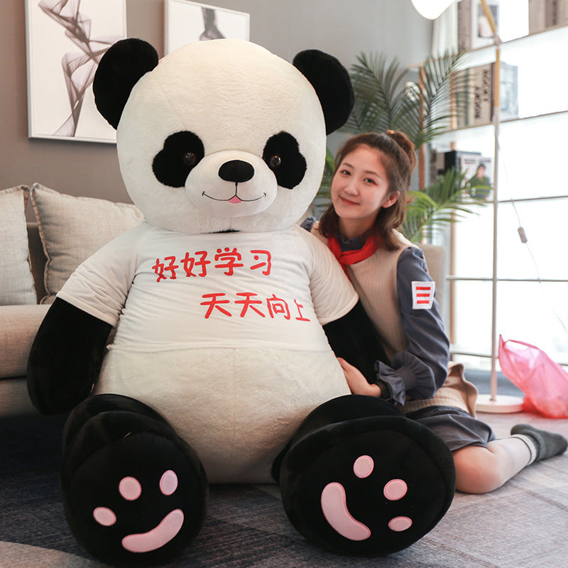 Cute panda plush toy doll
