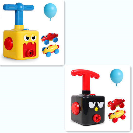 Power Balloon Launch Tower Toy Puzzle Education Inertia Air Power Balloon Car Science Experimen Toy For Children Gift