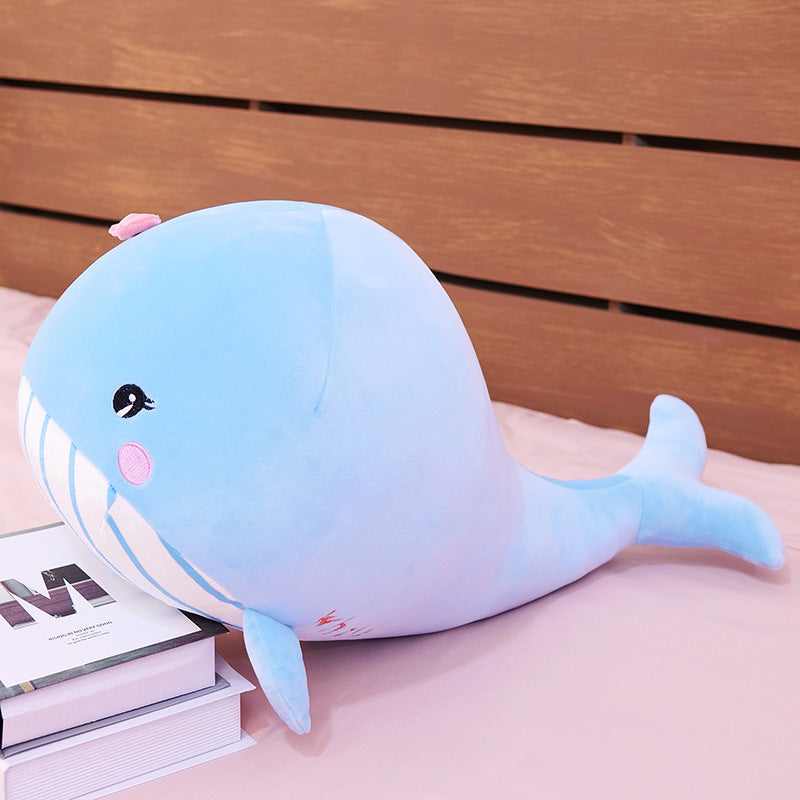 Whale doll pillow