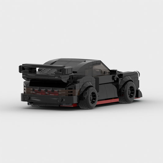 Building Blocks Wide-body Low Lying Speed 8 Grid Boy Car Model