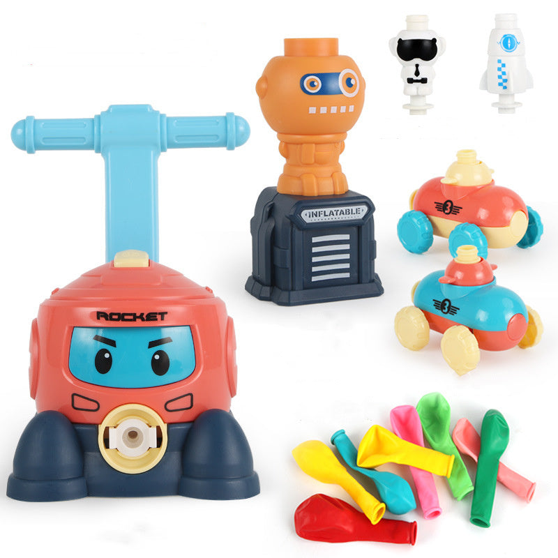 Power Balloon Launch Tower Toy Puzzle Education Inertia Air Power Balloon Car Science Experimen Toy For Children Gift