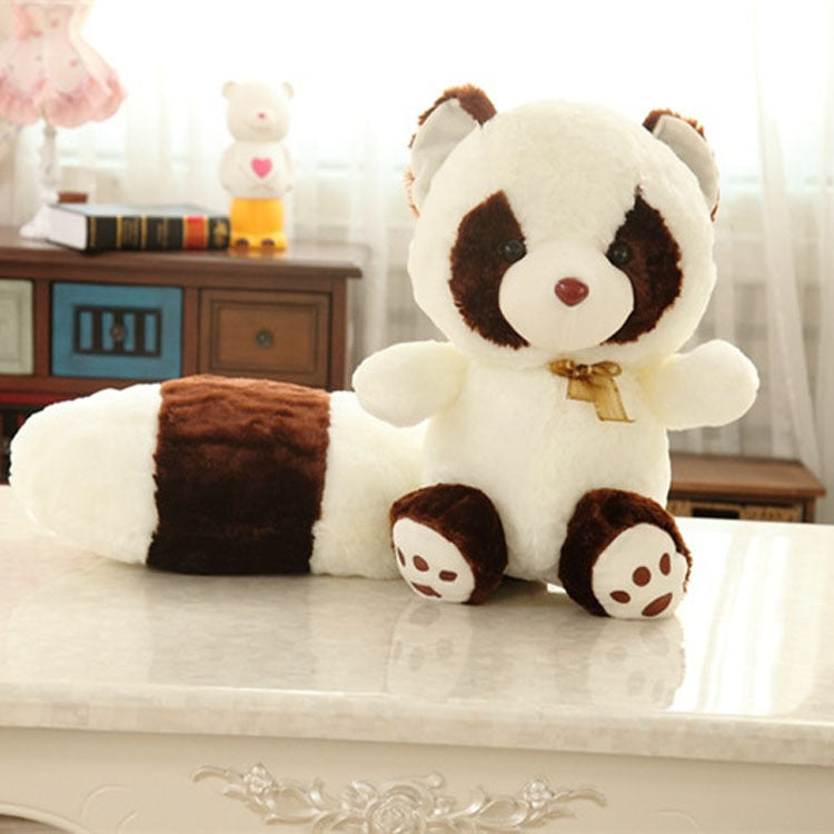 Long tail raccoon plush toy