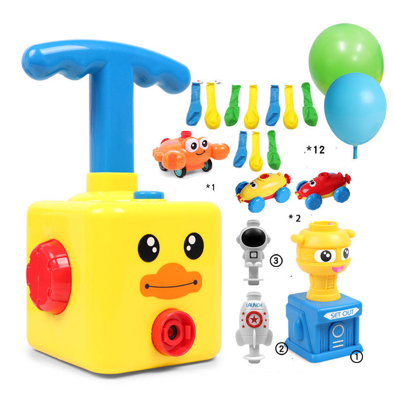 Power Balloon Launch Tower Toy Puzzle Education Inertia Air Power Balloon Car Science Experimen Toy For Children Gift