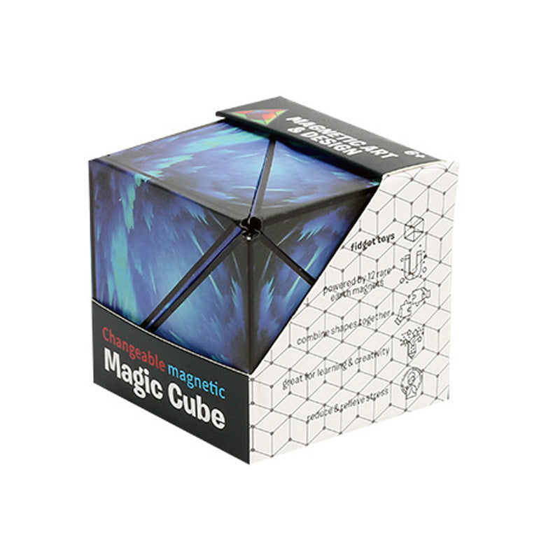Super Cool 3d Geometric Magnetic Cube Training Puzzle Variety Puzzle Children's Toys