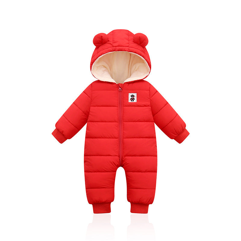 Padded down cotton suit