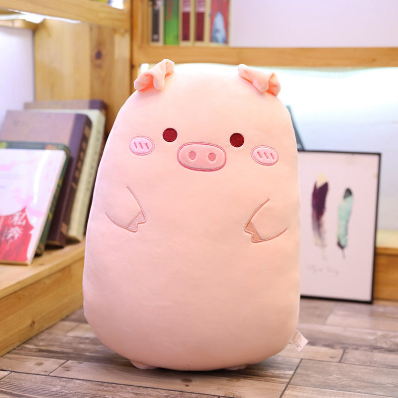 Net Red Cute Cartoon Plush Toy Lazy Sleeping Round Pillow New Creative Girl Heart Pillow