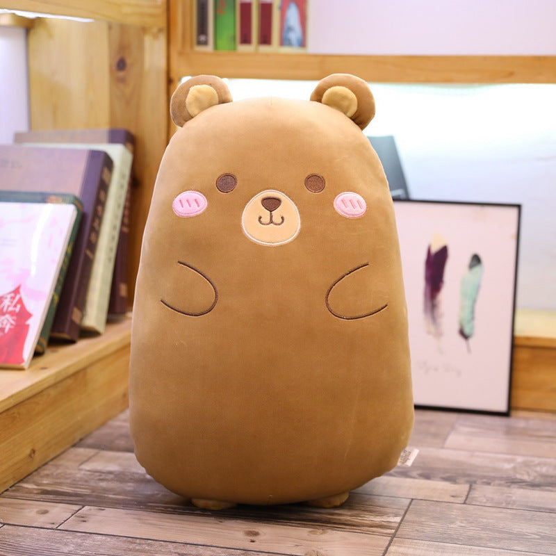 Net Red Cute Cartoon Plush Toy Lazy Sleeping Round Pillow New Creative Girl Heart Pillow