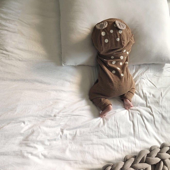 Baby Long-Sleeved Men's And Women's Baby Spring And Autumn Romper Romper Romper Jumpsuit