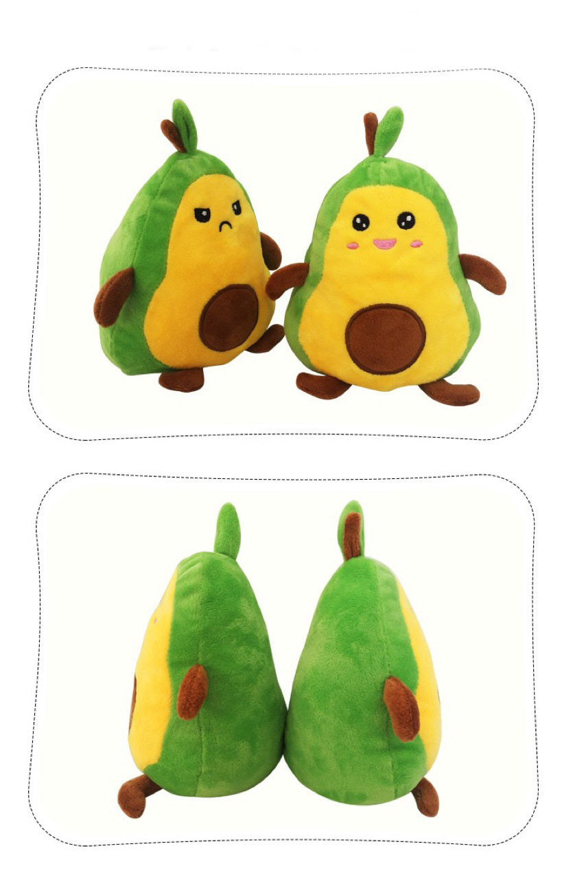Flip Avocado Doll flip Double-sided Angry Happy Expression Avocado Plush Toy