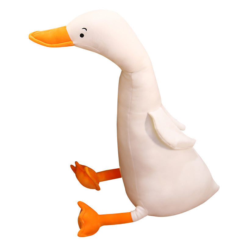 Cross-Border Hot Sale Big White Goose Doll Plush Toy Bed Sleeping Pillow Cushion Girl Child Doll Doll