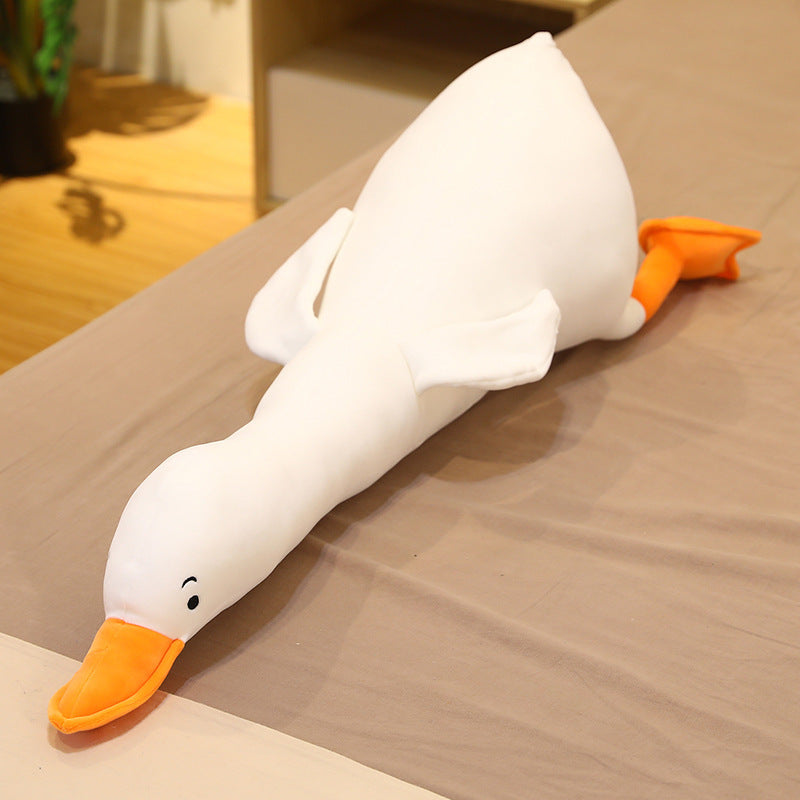 Cross-Border Hot Sale Big White Goose Doll Plush Toy Bed Sleeping Pillow Cushion Girl Child Doll Doll