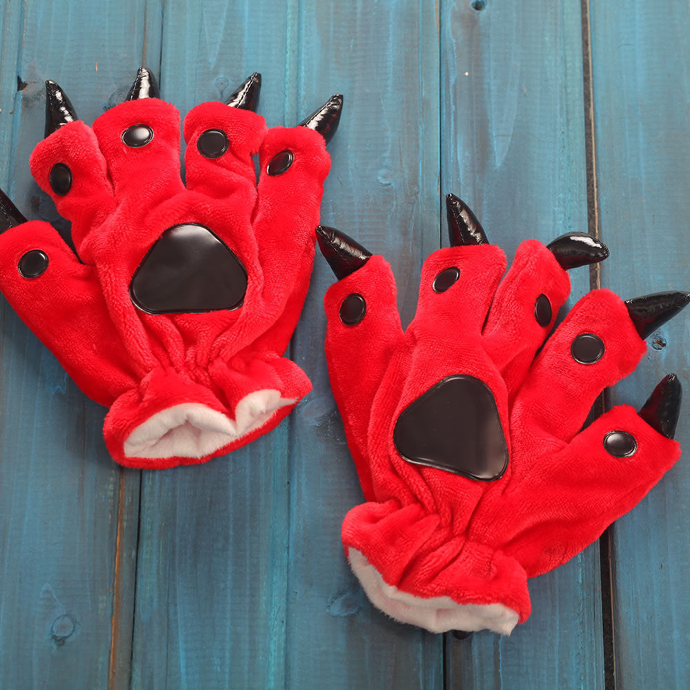 Body Pajamas Animal Paw Dinosaur Gloves