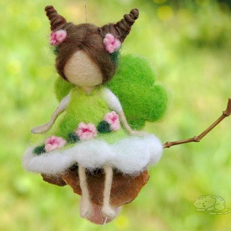 Poke Le Wool Felt Handmade Diy Villain Doll Fairy Handmade Car Hanging To Pass The Time Material Package