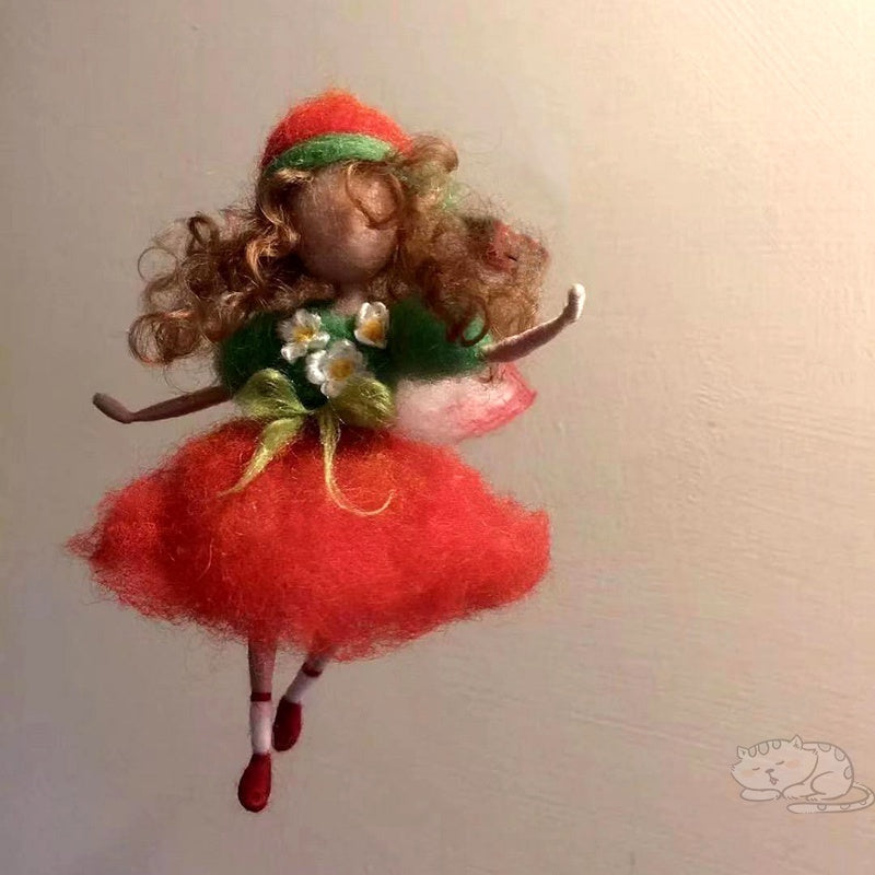 Poke Le Wool Felt Handmade Diy Villain Doll Fairy Handmade Car Hanging To Pass The Time Material Package