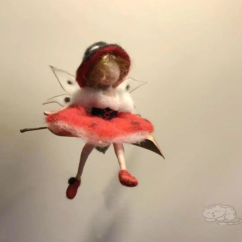 Poke Le Wool Felt Handmade Diy Villain Doll Fairy Handmade Car Hanging To Pass The Time Material Package