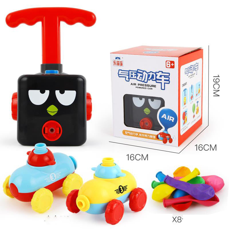 Power Balloon Launch Tower Toy Puzzle Education Inertia Air Power Balloon Car Science Experimen Toy For Children Gift