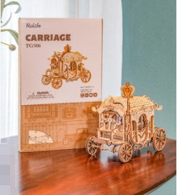 3d Three-dimensional Puzzle Model Wooden Assembly Decompression Diy Handmade Toy