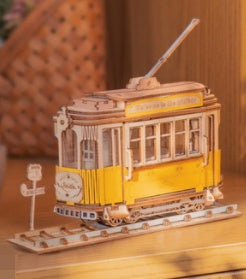 3d Three-dimensional Puzzle Model Wooden Assembly Decompression Diy Handmade Toy