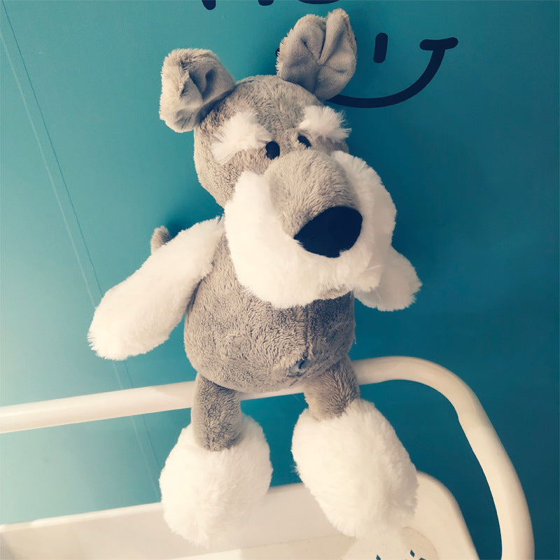 Schnauzer doll cute ins plush toy puppy husky doll