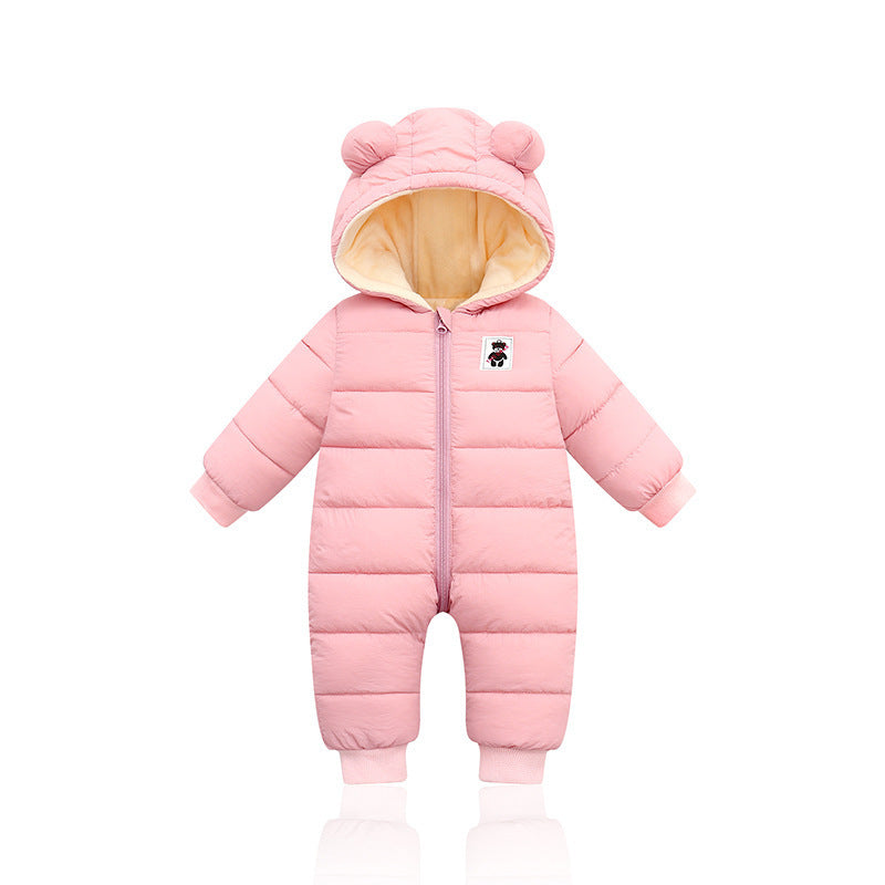 Padded down cotton suit