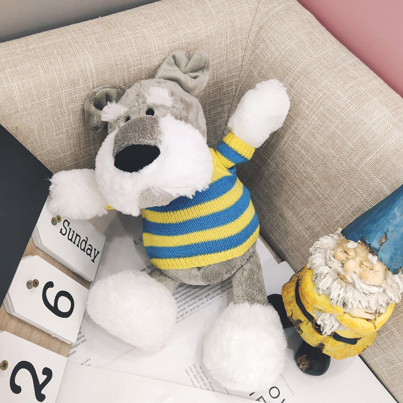 Schnauzer doll cute ins plush toy puppy husky doll