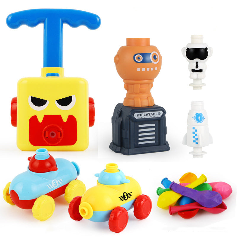 Power Balloon Launch Tower Toy Puzzle Education Inertia Air Power Balloon Car Science Experimen Toy For Children Gift