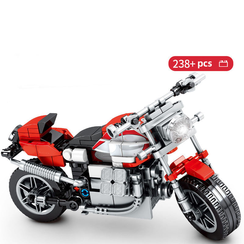 Cross-country Motorcycle Building Block Puzzle Toy