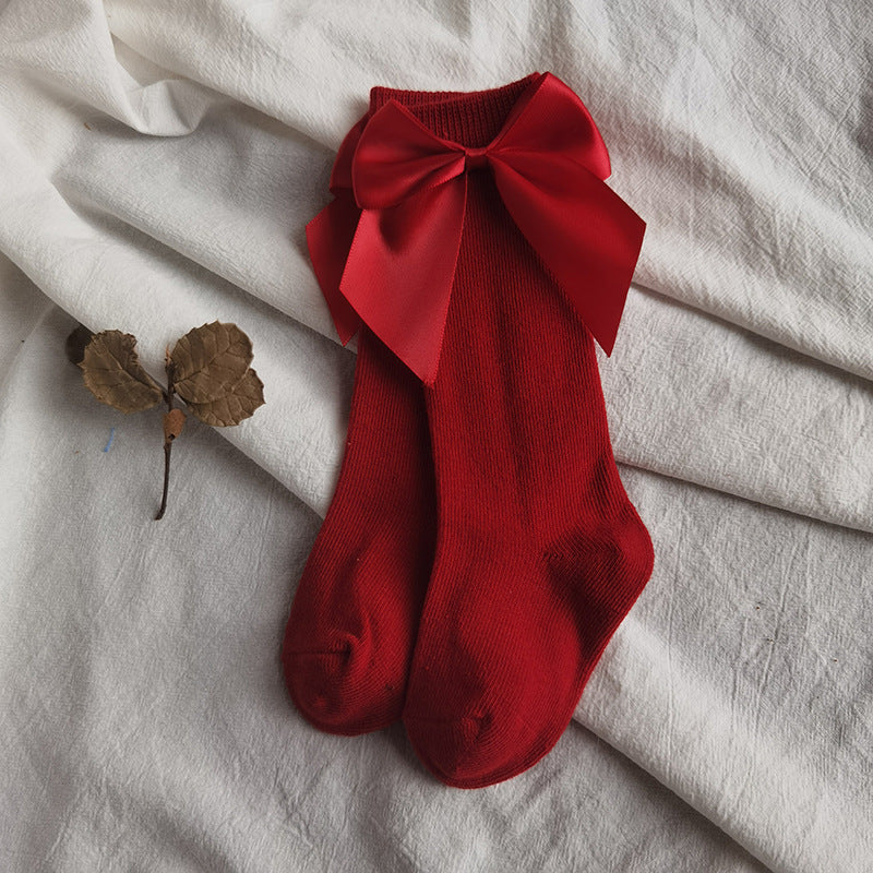 Spanish Ins Children's Bow Socks