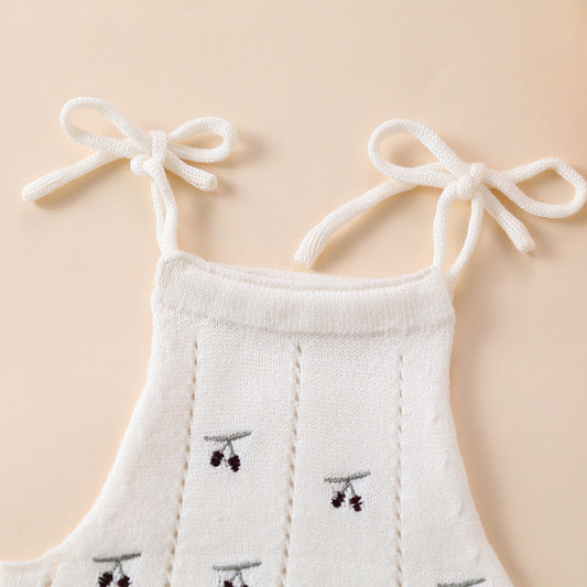 Summer Cotton Baby Sleeveless Jumpsuit