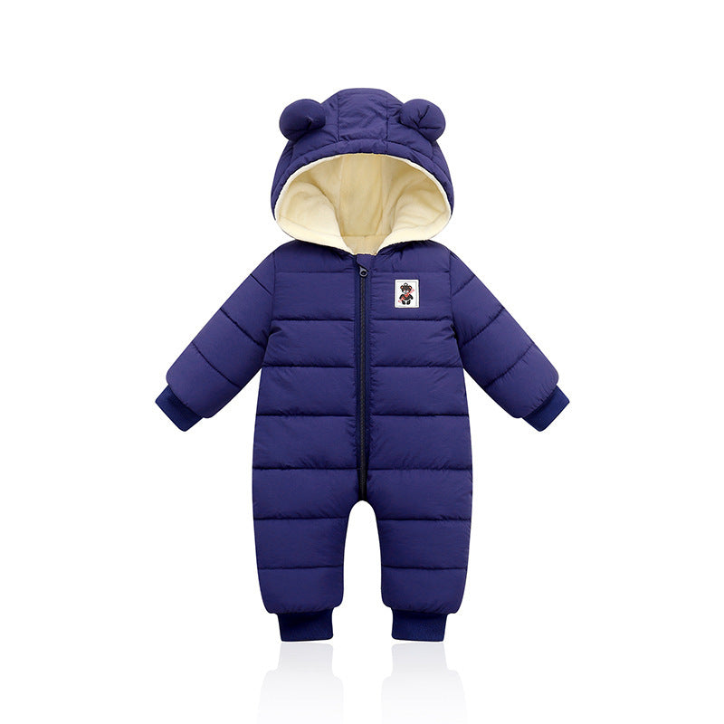 Padded down cotton suit