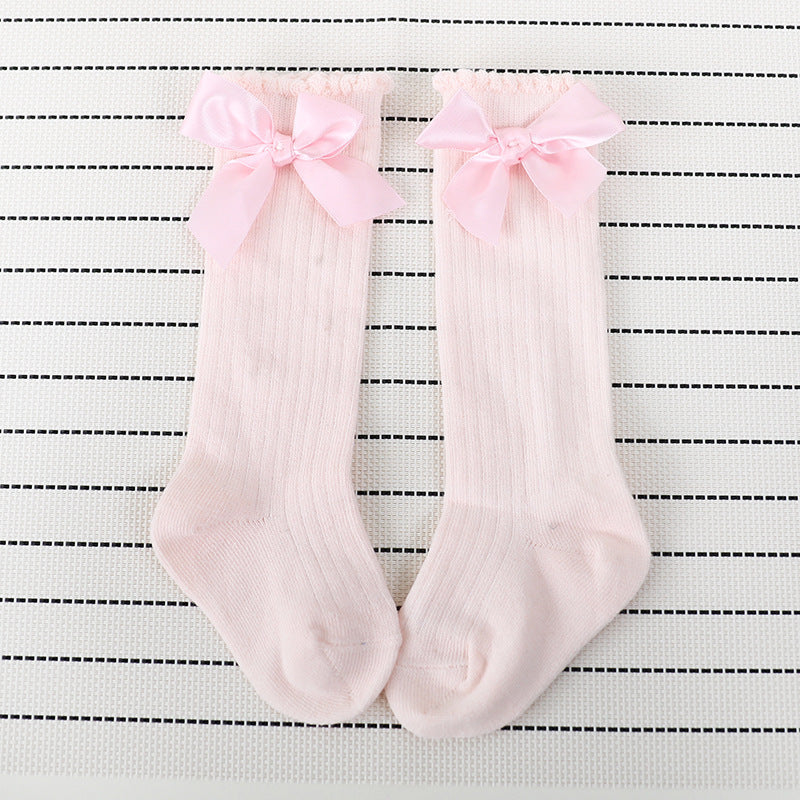 Bow lace vertical stockings