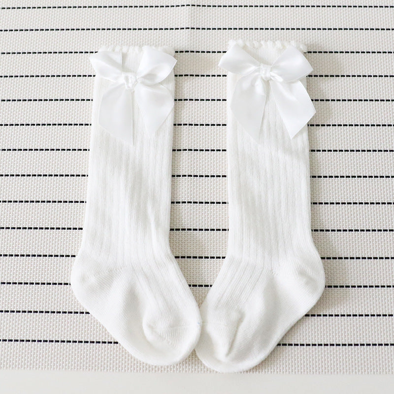 Bow lace vertical stockings