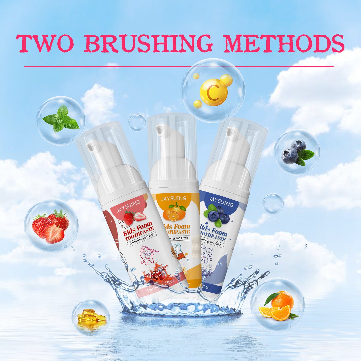 Children's Foam Tooth Cleaning Mousse Toothpaste
