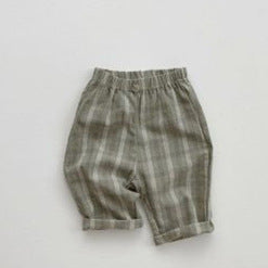 Men's Treasure Babies' Trousers Plaid Pants Leisure