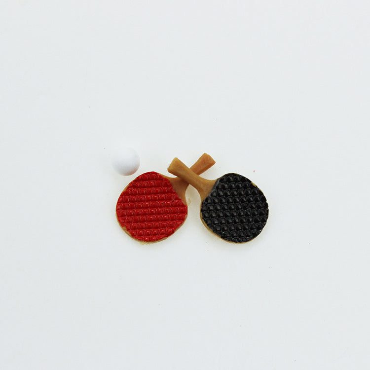 Dollhouse Accessories Mini Table Tennis Racket