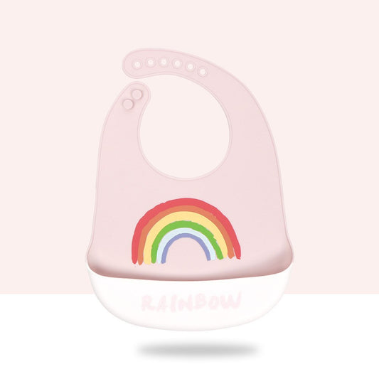 Baby Cartoon Silicone Bib Waterproof And Dirt-proof Super Soft