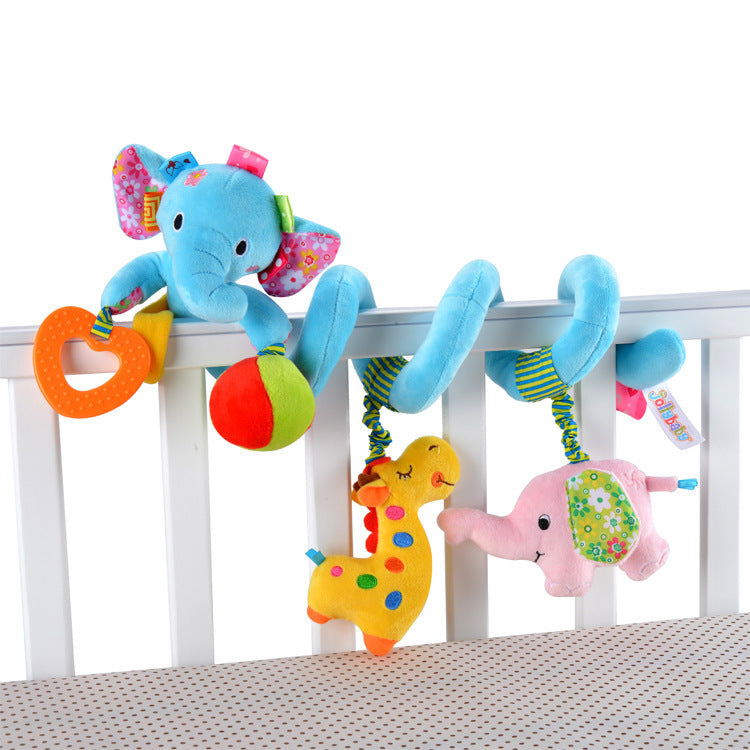 Multifunctional elephant bed with baby plush pendant