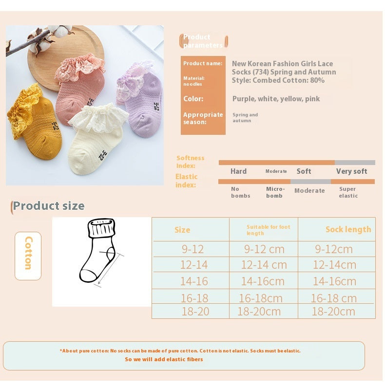 Summer New Girls Lace Socks Lace Socks