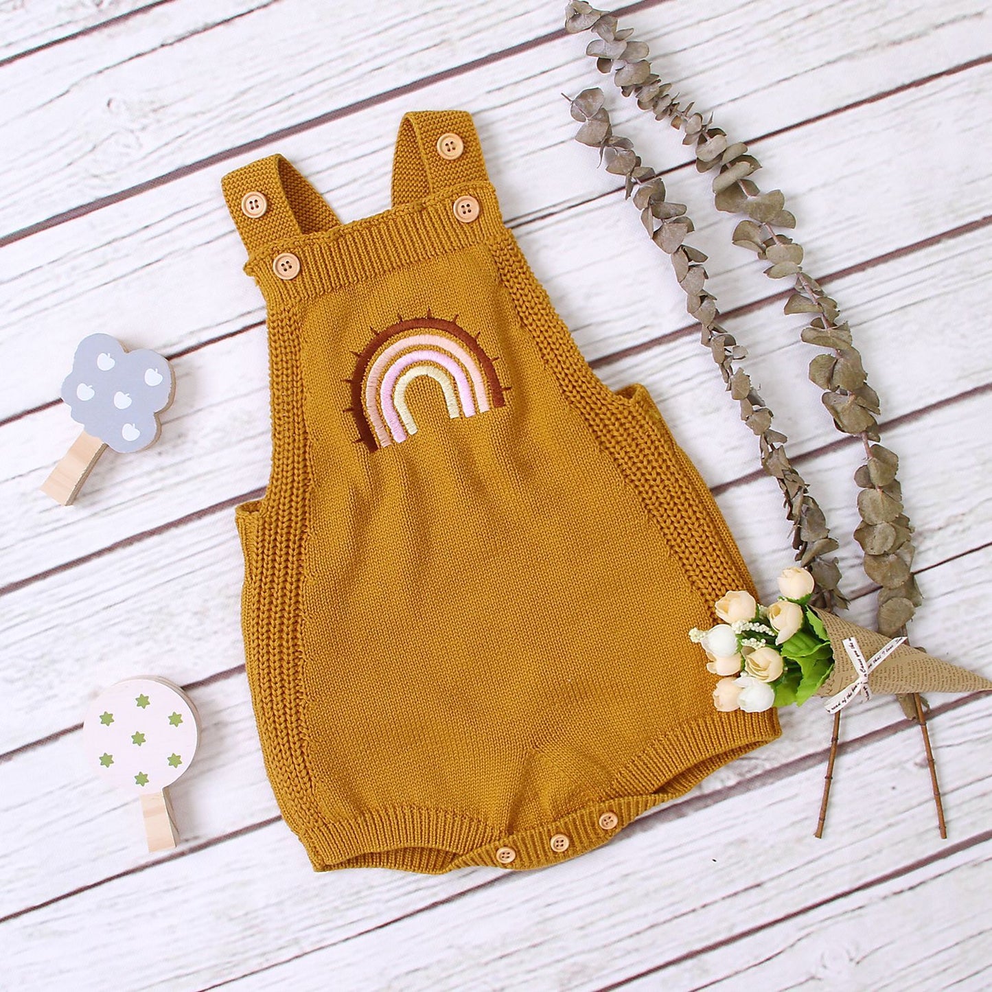 Knitted jumpsuit triangle halter