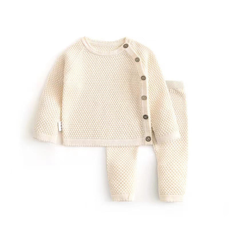Children's Korean Baby Cotton Sweater Suit