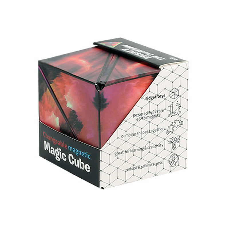 Super Cool 3d Geometric Magnetic Cube Training Puzzle Variety Puzzle Children's Toys
