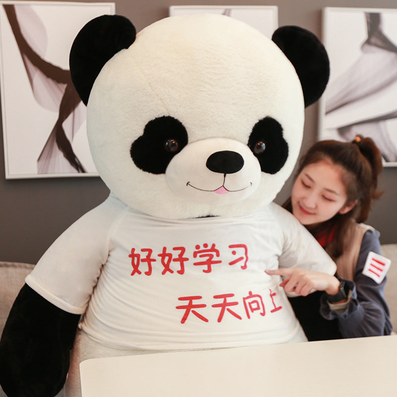 Cute panda plush toy doll