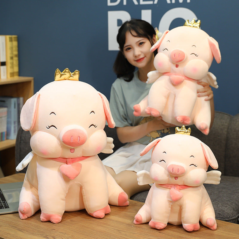 Angel Pig Plush Toy Doll