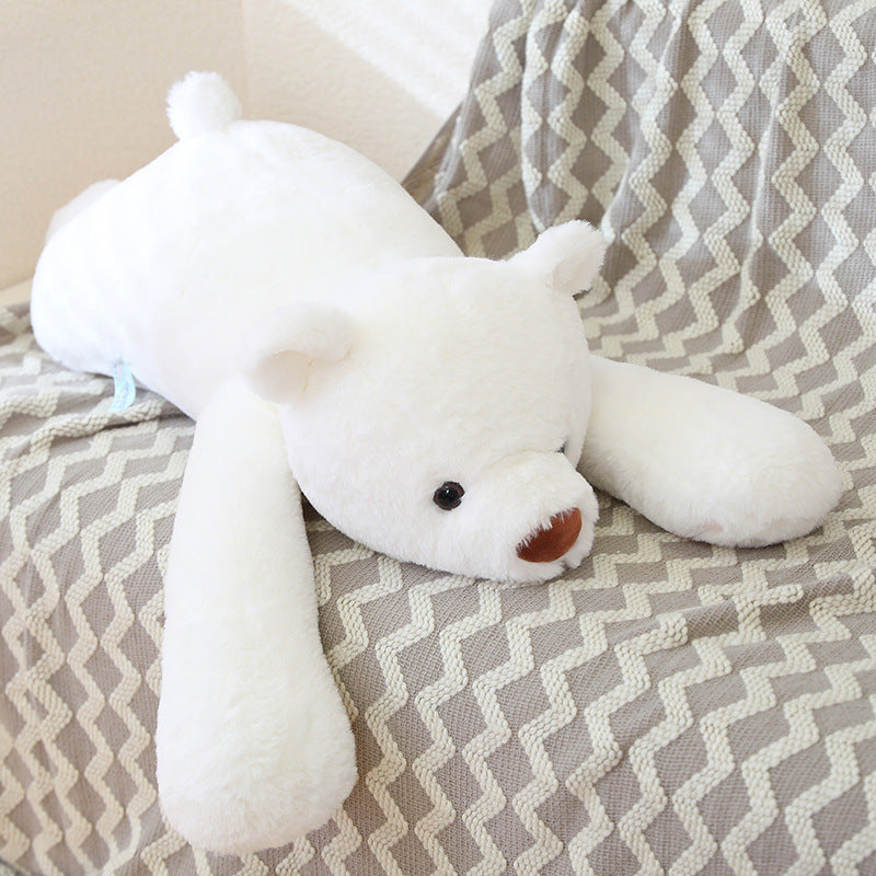 Lazy Brown Prone Bear Plush Toy Doll