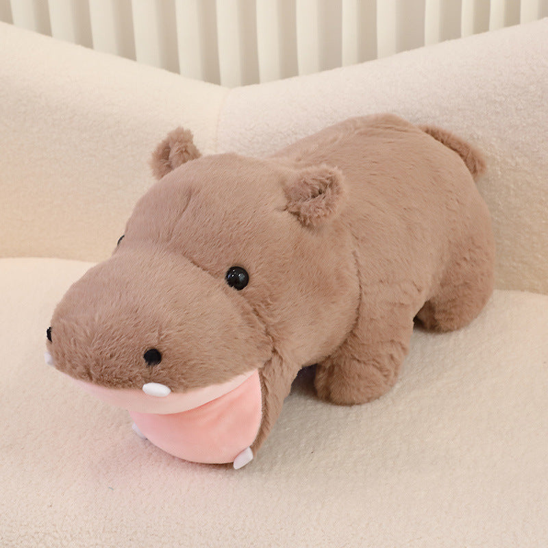 Cute Fat Hippo Plush Doll Doll Pillow Cushion